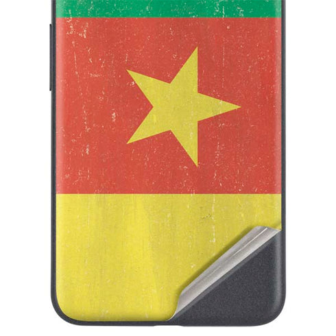 Cameroon Flag Distressed Google Pixel 5a Skin